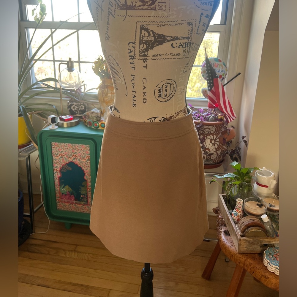 J. Crew Tan Mini Skirt
